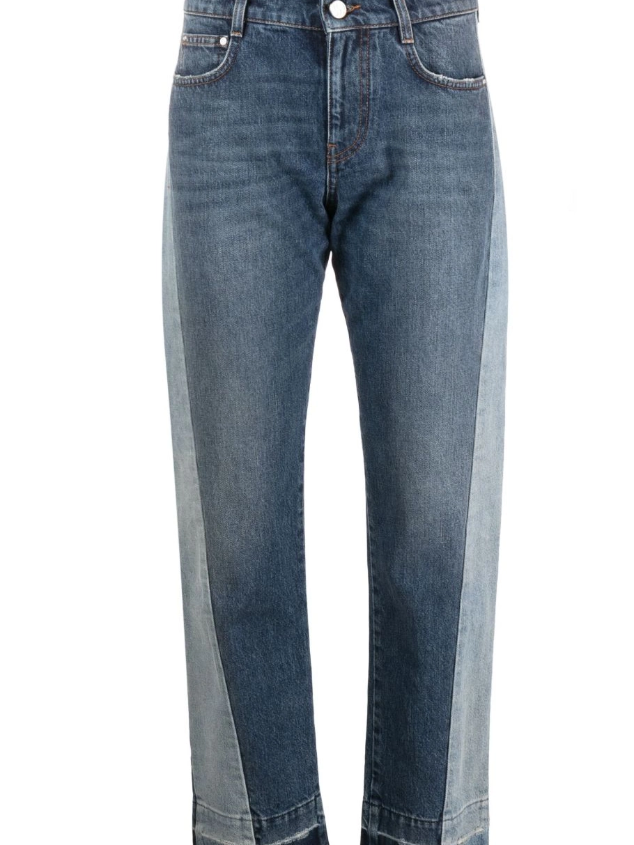 Affordable McCartney colour-block jeans straight-leg Women Stella 0713